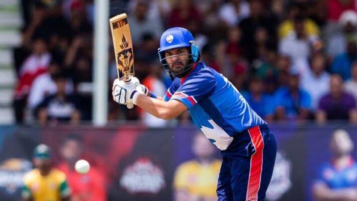 team india veteran player yuvraj singh fireworks in global canada t20 legue team india veteran player yuvraj singh fireworks in global canada t20 legue