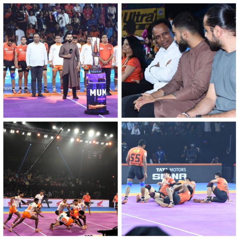 Photo Gallery virat kohli attends pro kabaddi and sings national anthem