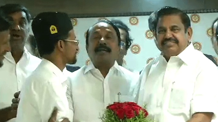 DMK party join AIADMK