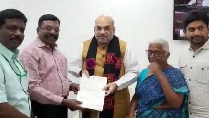 Rajiv Gandhi assassination case... amit shah meet thirumavalavan Rajiv Gandhi assassination case... amit shah meet thirumavalavan