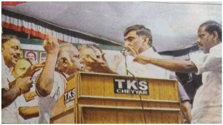 The AIADMK executive who beat the minister before the OPS The AIADMK executive who beat the minister before the OPS
