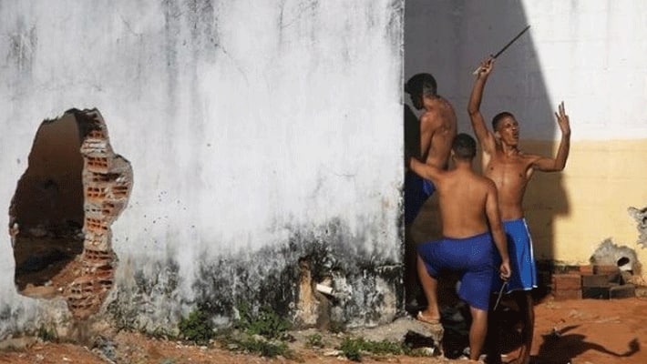 Brazil prison riot... 57 dead... 16 decapitated