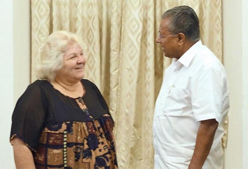 che guevara's daughter kuvara met kerala chief minister pinarayi vijayan che guevara's daughter kuvara met kerala chief minister pinarayi vijayan