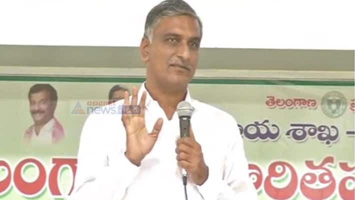 Dubbaka bypoll: Harish Rao takes Chandrababu's name to counter BJP Dubbaka bypoll: Harish Rao takes Chandrababu's name to counter BJP