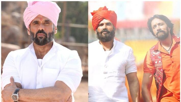 Pailwan song Kicha Sudeep and Suniel Shetty feature in song Pailwan song Kicha Sudeep and Suniel Shetty feature in song