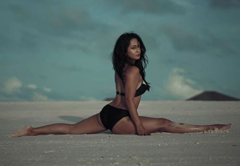 TV actress Abigail Pande posts a topless picture while doing yoga goes viral