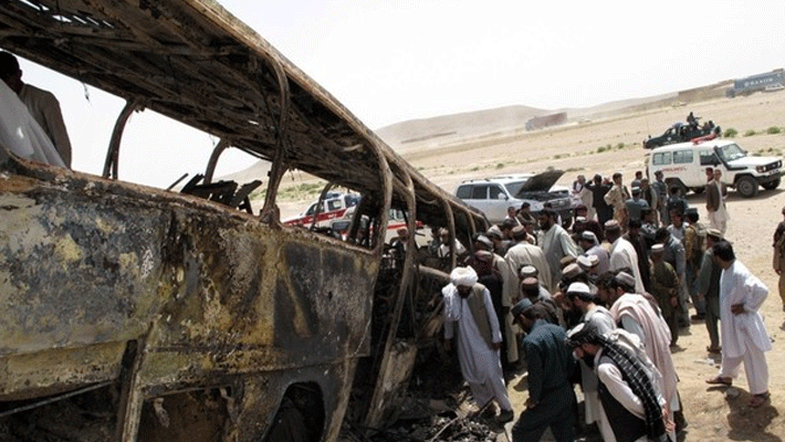 Afghanistan bus bomb blast..35 people kills Afghanistan bus bomb blast..35 people kills