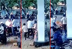 Karnataka: Bike catches fire while filling petrol in Bagalkot; staff averts horrific accident