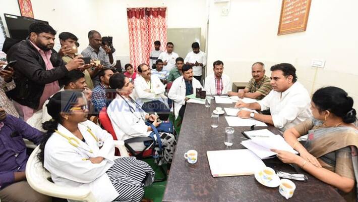 telangana state minister ktr review on seasonal diseases telangana state minister ktr review on seasonal diseases