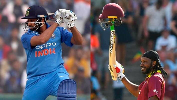 Rohit Sharma breaks Chris Gayle record to become leading six hitter in T20 Rohit Sharma breaks Chris Gayle record to become leading six hitter in T20