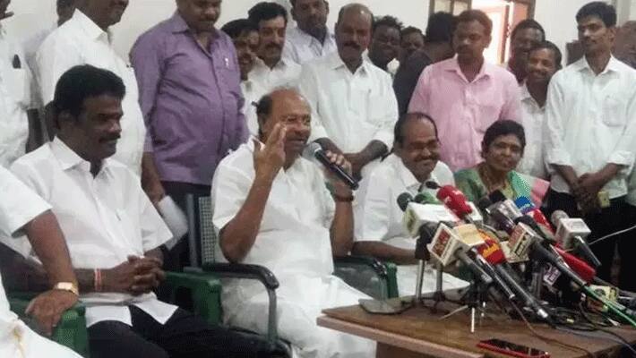 after 21 years professor dheeran joined pmk... presence of Ramadoss happy