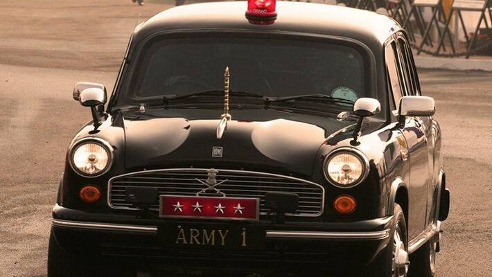 Indian army says goodbye to hindustan ambassador car after Mahindra e verito entry Indian army says goodbye to hindustan ambassador car after Mahindra e verito entry