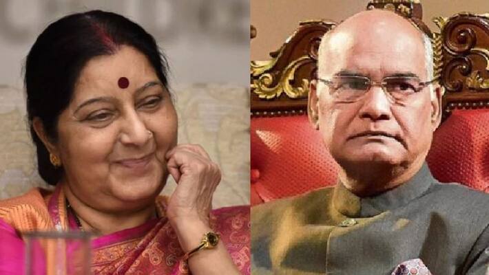 president of india ram nath kovind on sushama swaraj president of india ram nath kovind on sushama swaraj