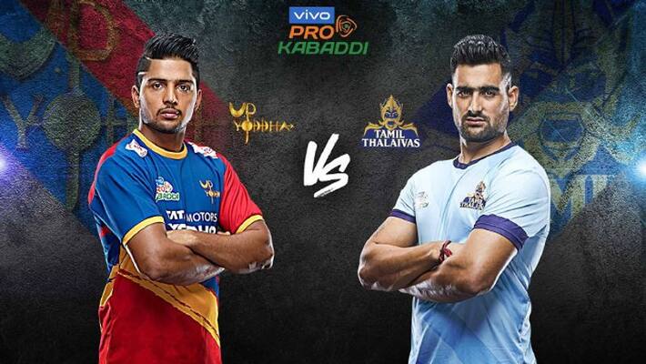 pro kabaddi 2019: up yoddhas grand victory against tamil talaivas pro kabaddi 2019: up yoddhas grand victory against tamil talaivas