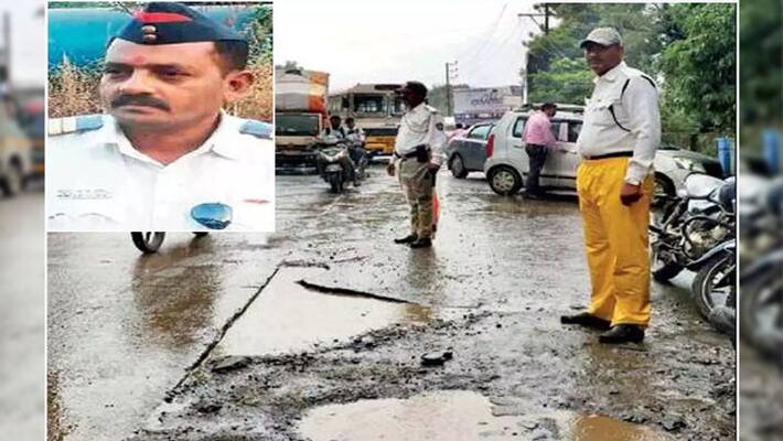 Constable killed in shocking accident on Kalyan-Badlapur road in Mumbai, case of bad roads Constable killed in shocking accident on Kalyan-Badlapur road in Mumbai, case of bad roads