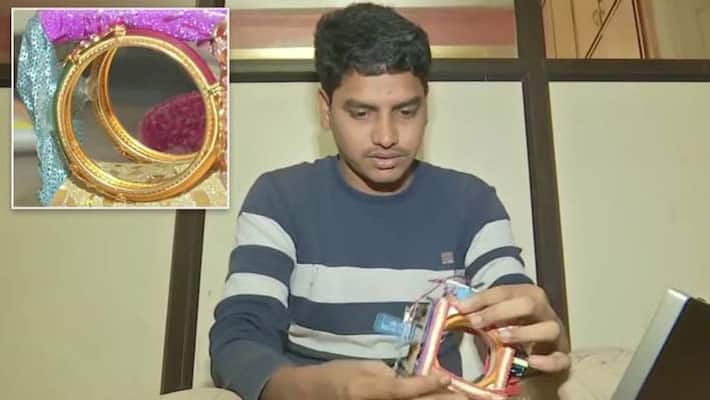 harish gadi innovate electric shock bangel for women safety harish gadi innovate electric shock bangel for women safety