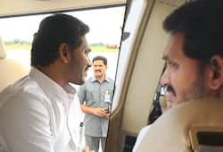 Andhra Pradesh chief minister Jagan Mohan Reddy conducts aerial survey at Polavaram project
