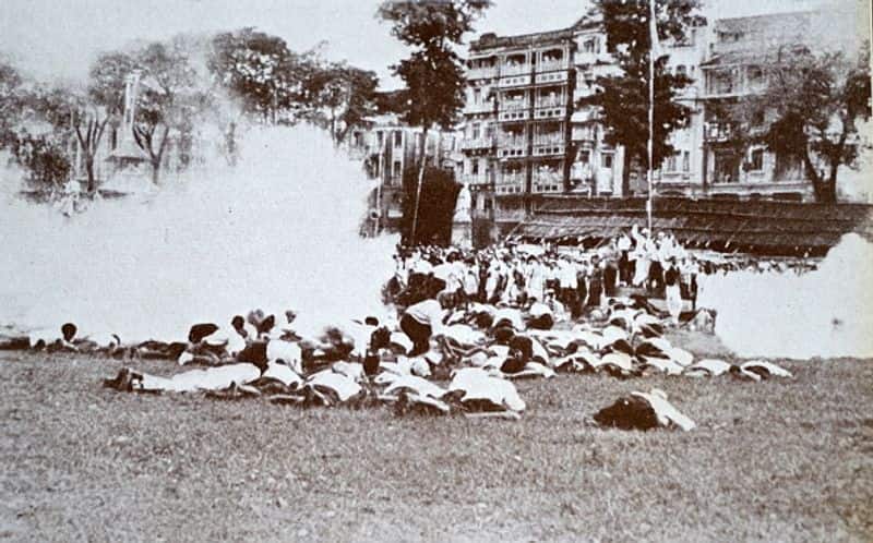 Following the call for Quit India movement, police later used tear gas to disperse the large crowd which had gathered at Gowalia.