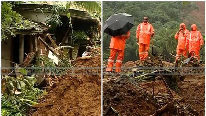 rescue operations stuck in kavalappra landslide area
