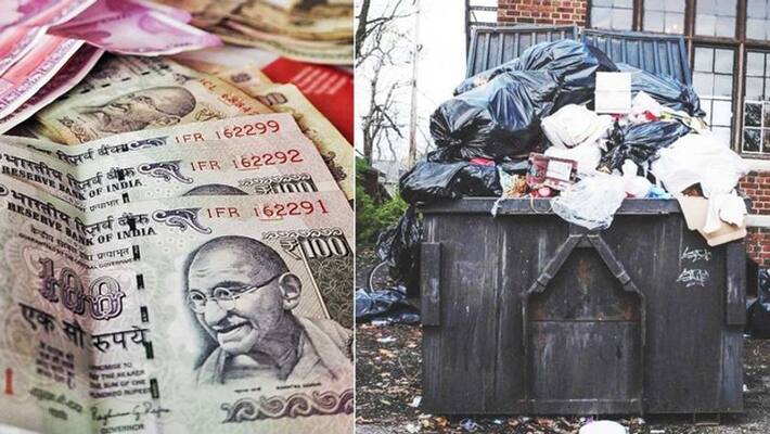 Man threw 16 lakh rupees in garbage truck by mistake Man threw 16 lakh rupees in garbage truck by mistake