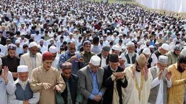On the first Eid of the new era in Kashmir, people greeted each other, prayers offered in mosques
