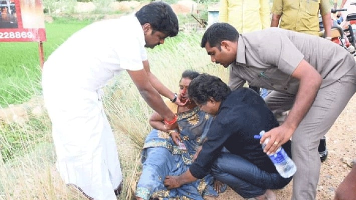 couple accident...minister vijayabaskar help