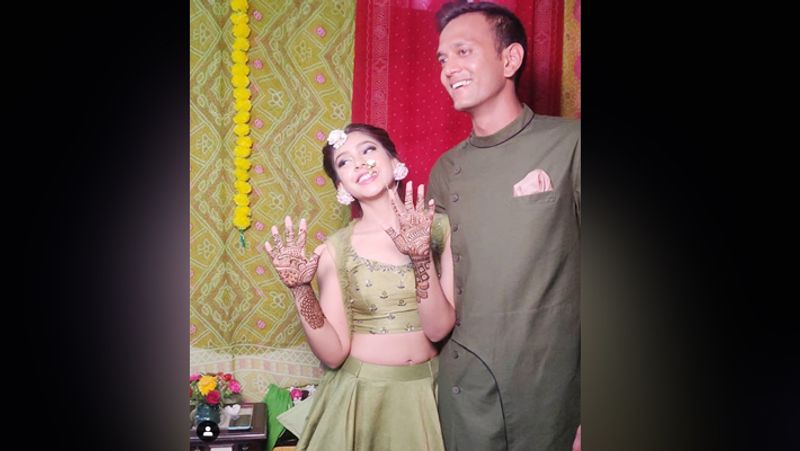 Tv Actress Niti tylor mehandi ceremony Photos viral