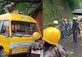Karnataka Tree branch falls on school bus carrying 17 children in Mangaluru