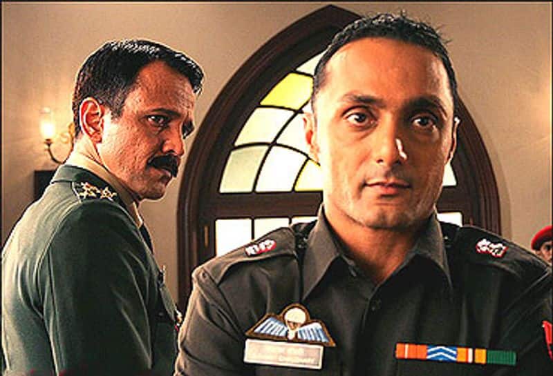 Shaurya: This is a military film with Kashmir as the backdrop.Shaurya, released in 2008, is directed by Samar Khan, starring Kay Kay Menon, Rahul Bose, Javed Jaffrey, Deepak Dobriyal and Minissha Lamba. The film is a remake of the 1992 Tom Cruise's courtroom drama A Few Good Men.