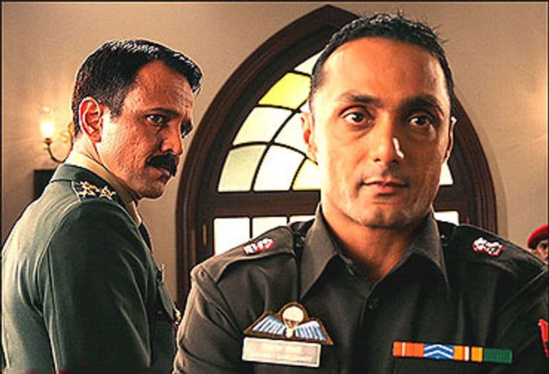 Shaurya: This is a military film with Kashmir as the backdrop.Shaurya, released in 2008, is directed by Samar Khan, starring Kay Kay Menon, Rahul Bose, Javed Jaffrey, Deepak Dobriyal and Minissha Lamba. The film is a remake of the 1992 Tom Cruise's courtroom drama A Few Good Men.