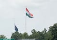 Independence Day Indian flag flies high while Pakistan at half mast