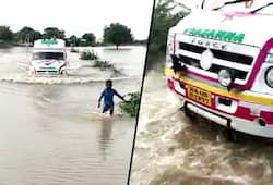 Karnataka boy guides ambulance in neck-deep water; video goes viral