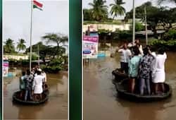 Karnataka Bagalkot battles floods to hoist Indian tricolour