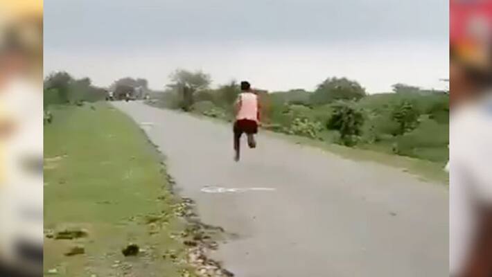 Rameshwar gurjar Run 100 meters in 11 second Sports Minister Rijiju Twitte Rameshwar gurjar Run 100 meters in 11 second Sports Minister Rijiju Twitte