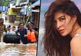 Jacqueline Fernandez stands in support of flood-affected families across India