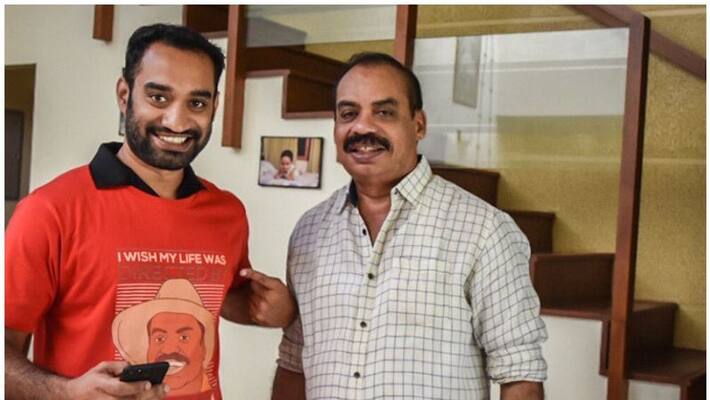 Anoop Sathyan congrats Sathyan Anthikkad Anoop Sathyan congrats Sathyan Anthikkad