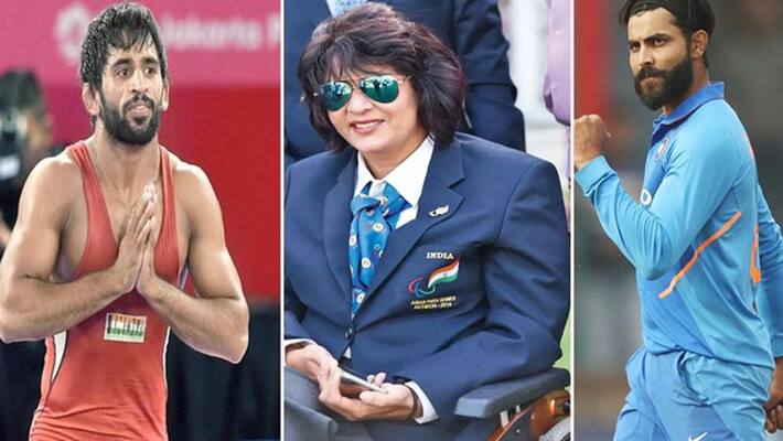 Ravindra Jadeja Arjuna Award, Deepa Malik-wrestler Bajrang Punia nominated for Rajiv Gandhi Khel Ratna award Ravindra Jadeja Arjuna Award, Deepa Malik-wrestler Bajrang Punia nominated for Rajiv Gandhi Khel Ratna award