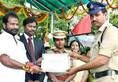 Best Constable' award was received on the occasion of Independence Day, a day after the bribe went to jail