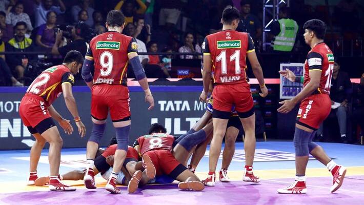 Pro Kabaddi League 2022 UP Yoddha thrash Bengaluru Bulls by 42 27 points jump to 6th on table ckm Pro Kabaddi League 2022 UP Yoddha thrash Bengaluru Bulls by 42 27 points jump to 6th on table ckm