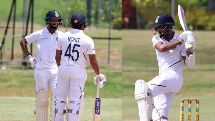 Practice Match Pujara ton Rohit fifty power India against West Indies A Practice Match Pujara ton Rohit fifty power India against West Indies A