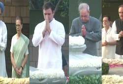 Rajiv Gandhi's 75th birth anniversary today, Congress leaders pay tribute to 'Veer Bhoomi', Hooda also arrived