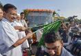 Arvind Kejriwal flags off 1000 hi tech buses with panic buttons CCTV cameras