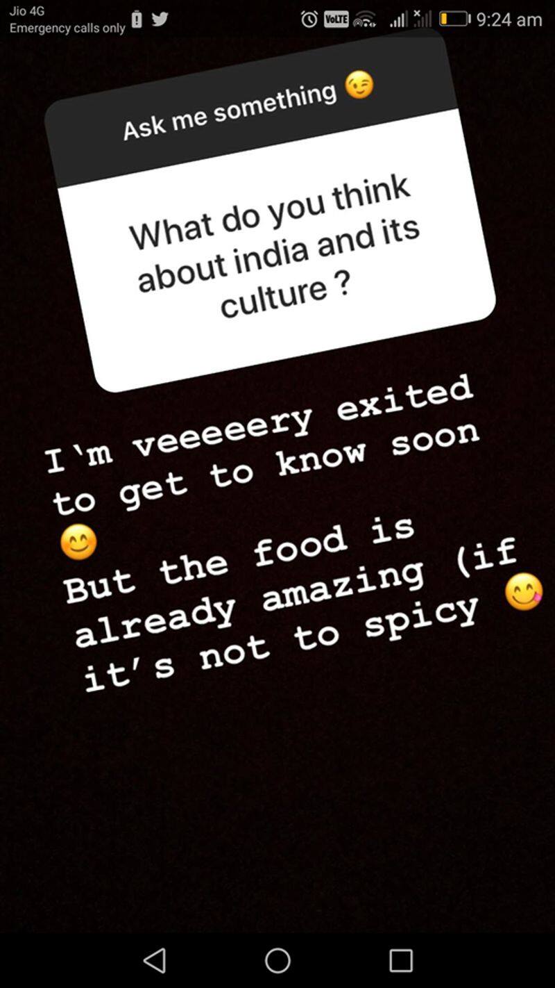 samyuktha hegde boyfriend answer about her on Instagram question and answer story