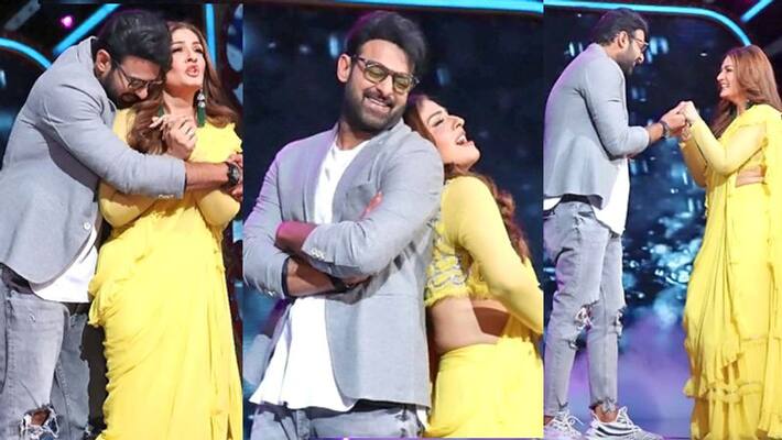 Raveena Tandon Romantic Dance With Saaho Star Prabhas Raveena Tandon Romantic Dance With Saaho Star Prabhas
