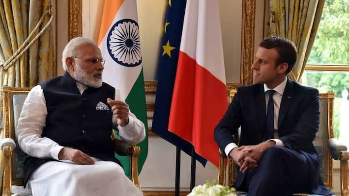PM narendra modi speaks on telephone with France President Emmanuel Macron ckm PM narendra modi speaks on telephone with France President Emmanuel Macron ckm