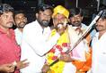 Kalaburagi BJP leader celebrates birthday cuts cake with sword