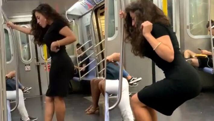 Glamorous photoshoot of gorgeous woman in new york metro goes viral Glamorous photoshoot of gorgeous woman in new york metro goes viral
