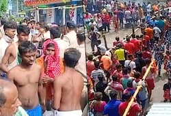 West Bengal 4 killed 27 injured stampede Kachua Loknath Temple