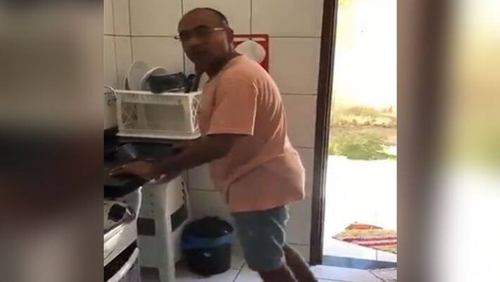 Man hilarious idea of making desi treadmill goes viral Man hilarious idea of making desi treadmill goes viral