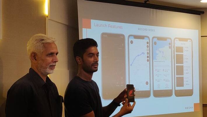 Indias no 1 biker cs santhosh launch recky app to connect riders Indias no 1 biker cs santhosh launch recky app to connect riders
